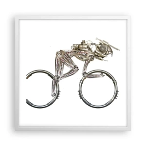 Plagát v bielom ráme - Úžasný stroj - 50x50 cm