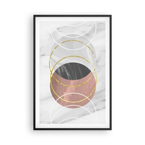 Plagát v čiernom ráme - Hudba sfér - 61x91 cm