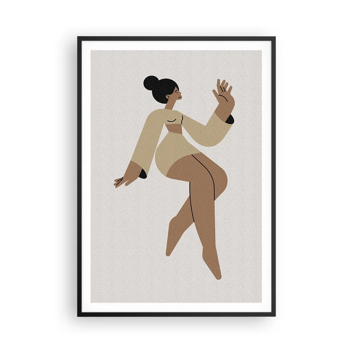 Plagát v čiernom ráme - Tvar pôvabu - 70x100 cm