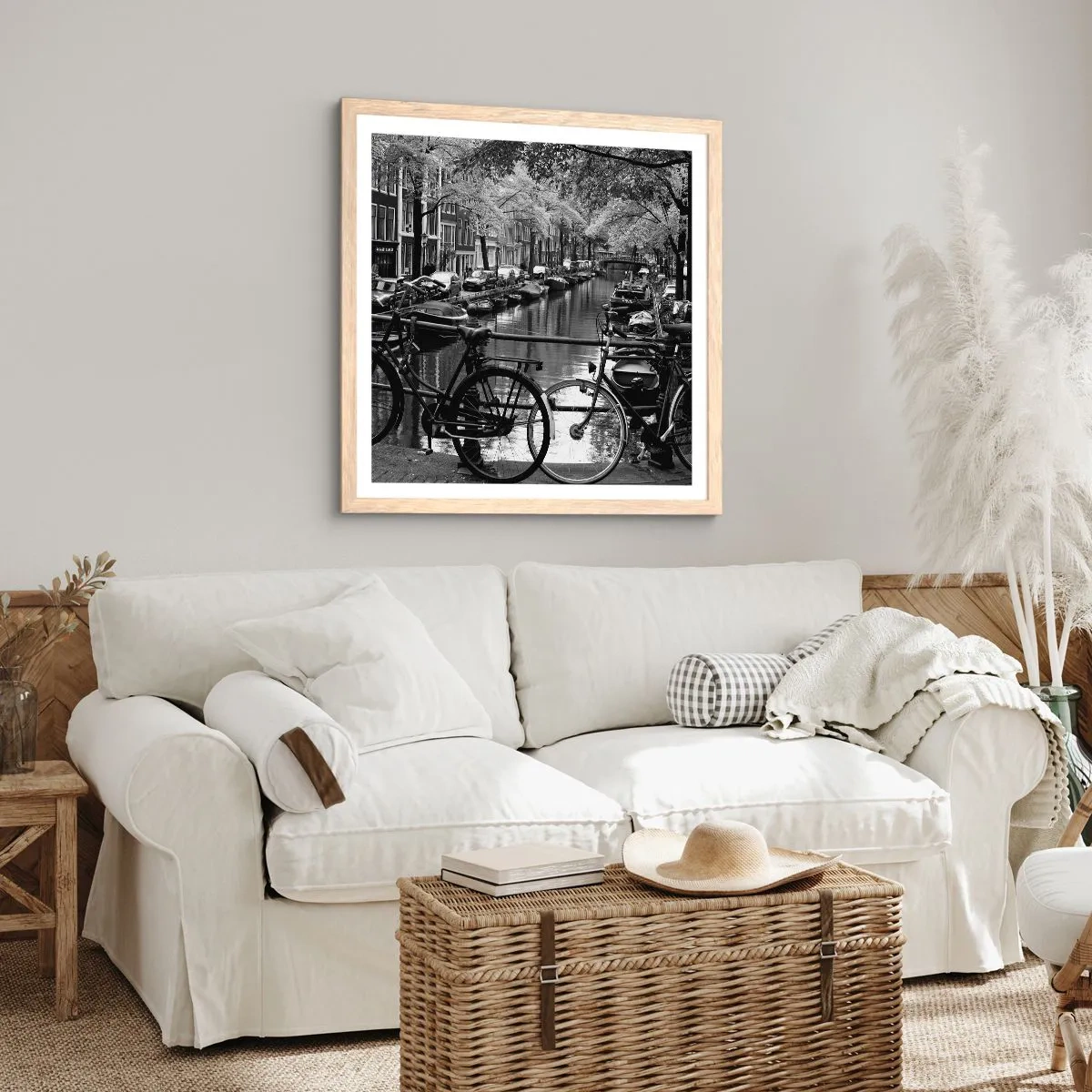 Plagát v ráme zo svetlého duba - Veľmi holandský výhľad - 60x60 cm