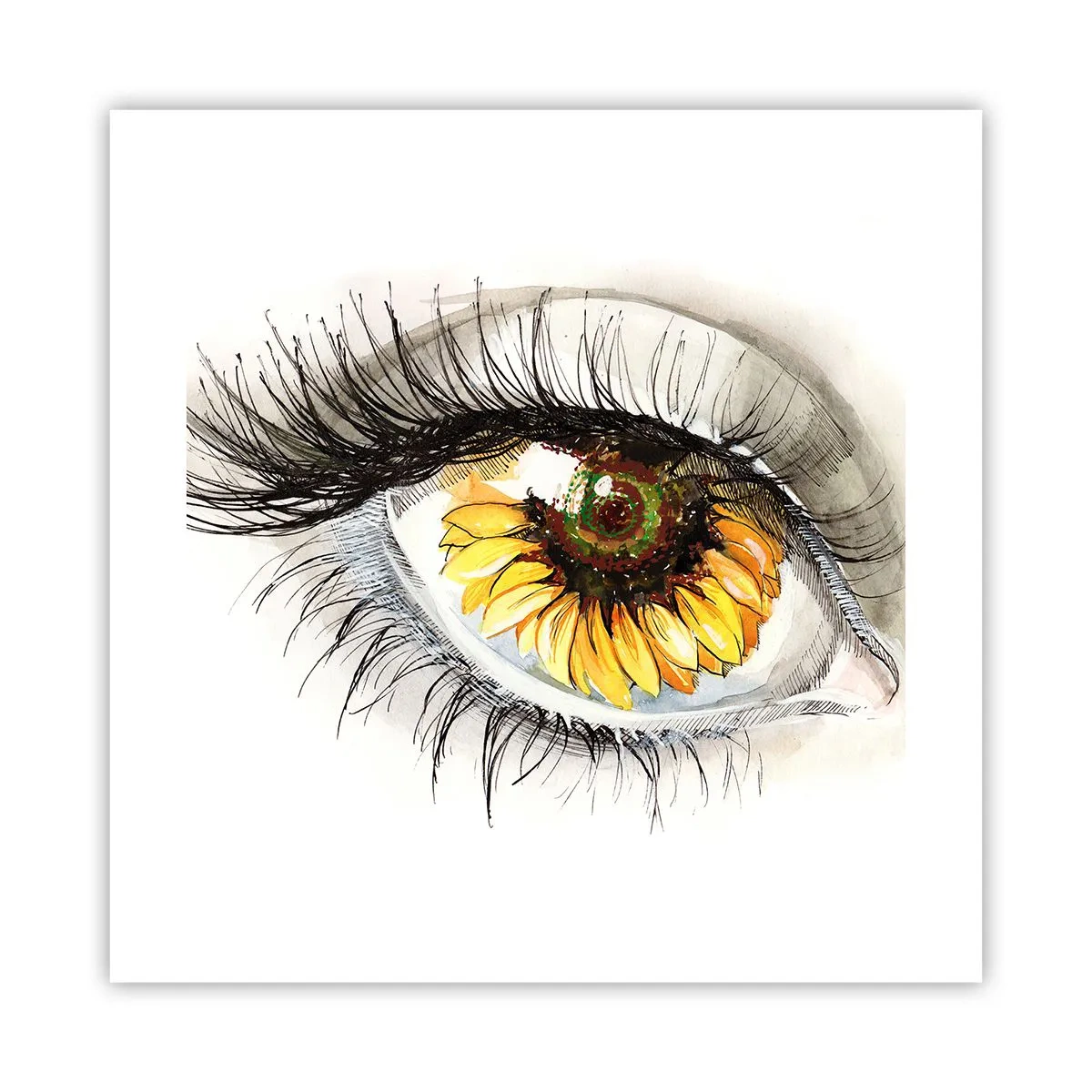 Plagát - Pohľad žeravý ako leto - 40x40 cm