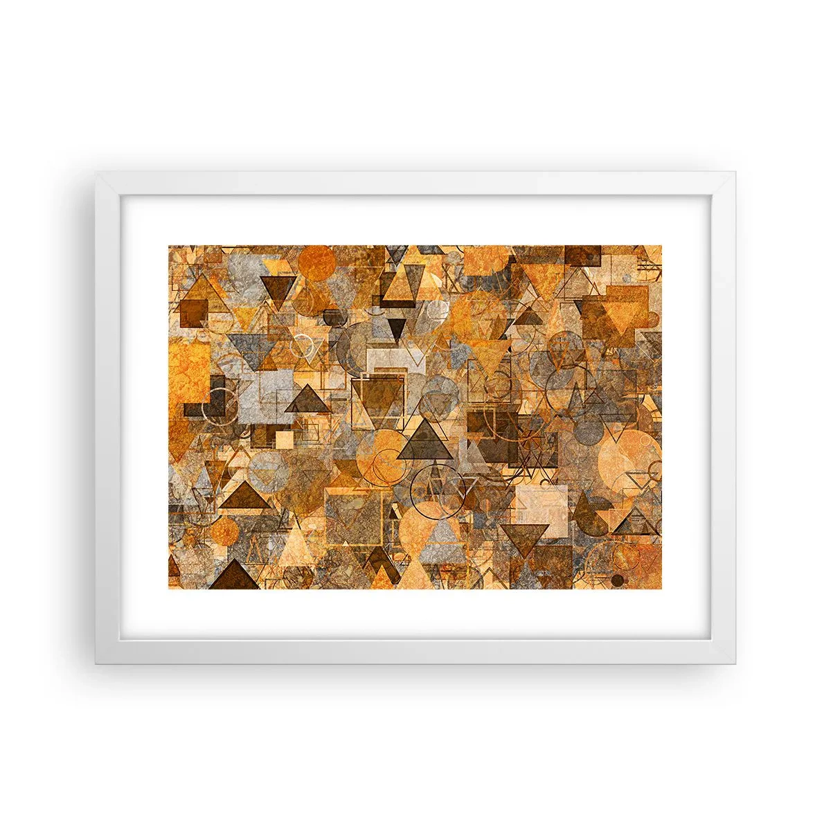 Plagát v bielom ráme - Svet zachytený do tvaru - 40x30 cm