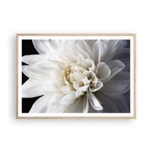 Plagát v ráme zo svetlého duba - Ráno s nevestou - 100x70 cm