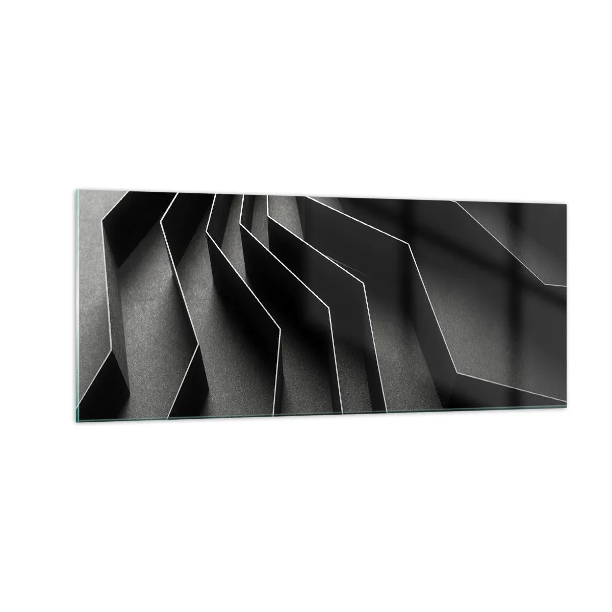 Obraz na skle - Priestorový poriadok - 100x40 cm