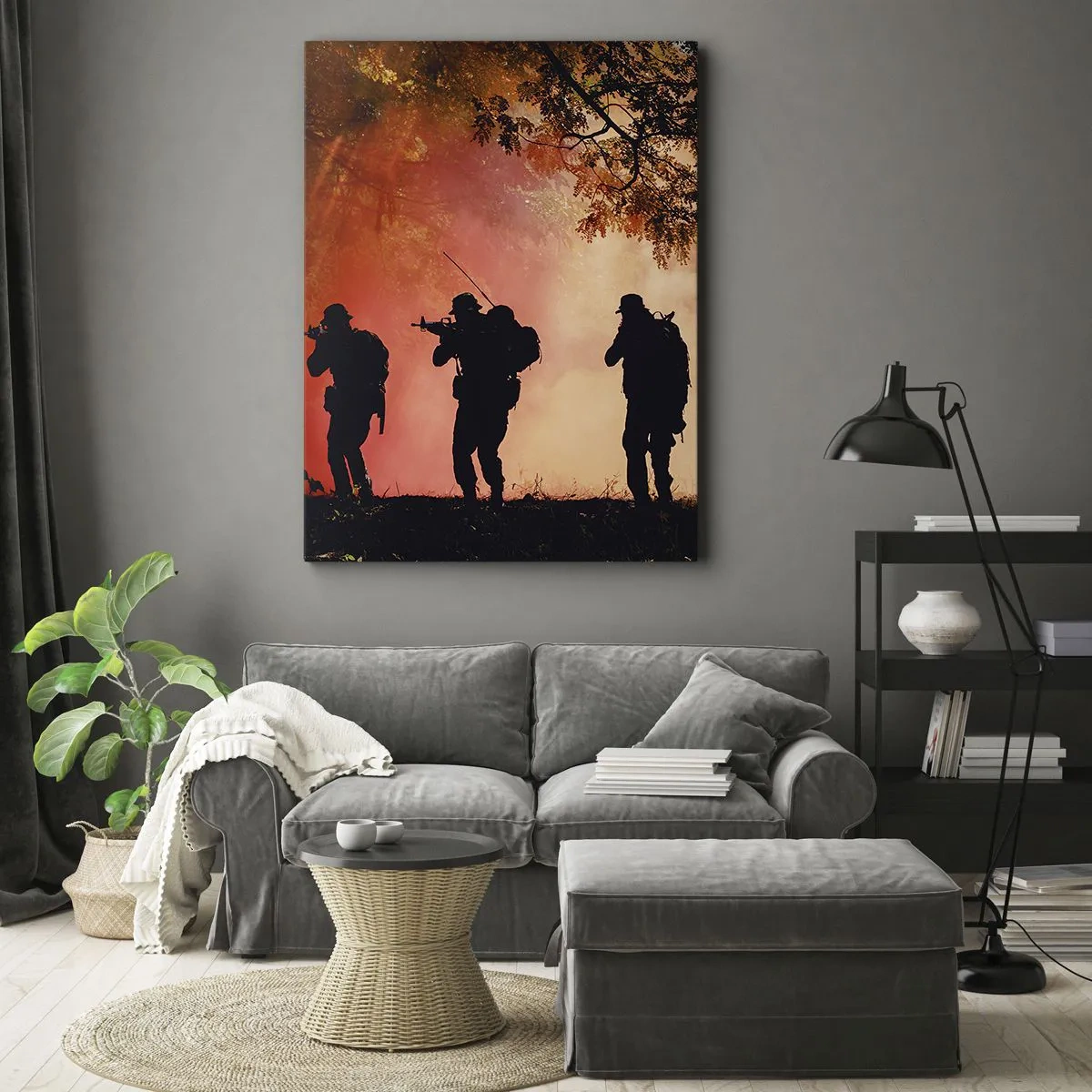 Obraz na plátne - …Všetci za jedného. - 50x70 cm