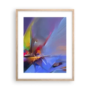 Plagát v ráme zo svetlého duba - Preletela ako vták - 40x50 cm