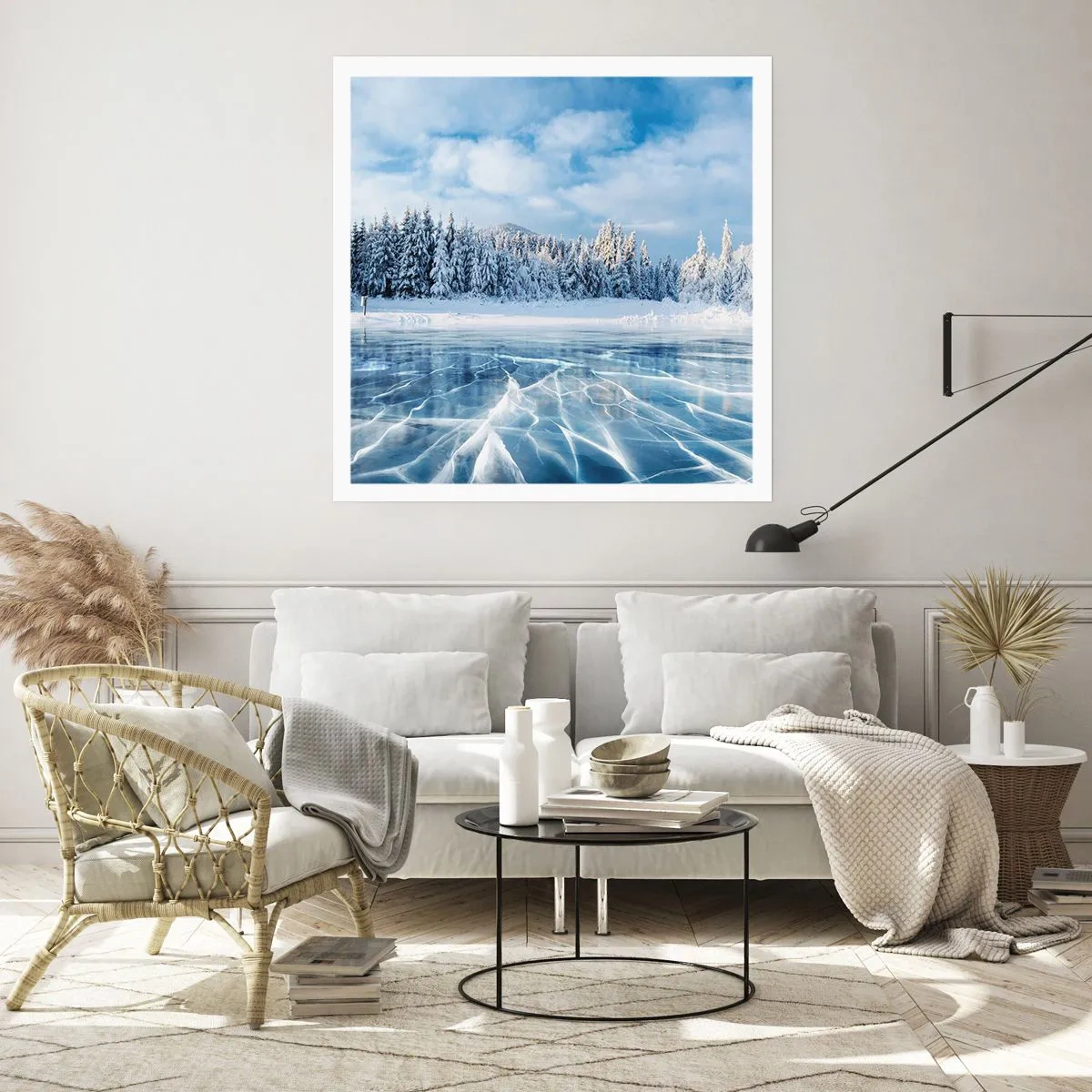 Plagát - Oslnivý a kryštalický pohľad - 60x60 cm