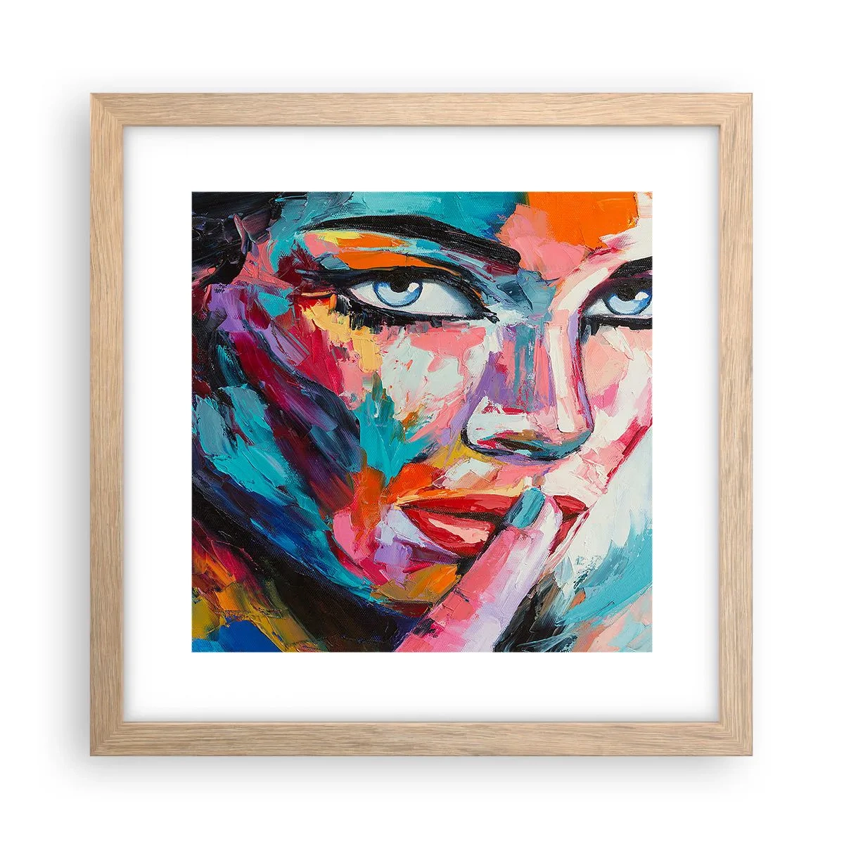 Plagát v ráme zo svetlého duba - Naše prvé tajomstvo - 30x30 cm