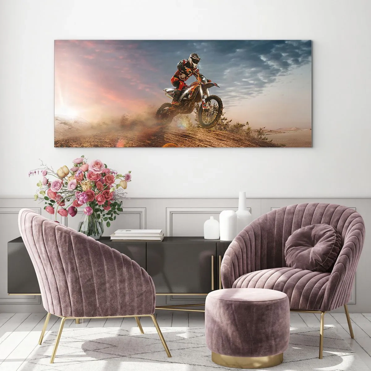 Obraz na skle - Pre víťazstvo - 100x40 cm