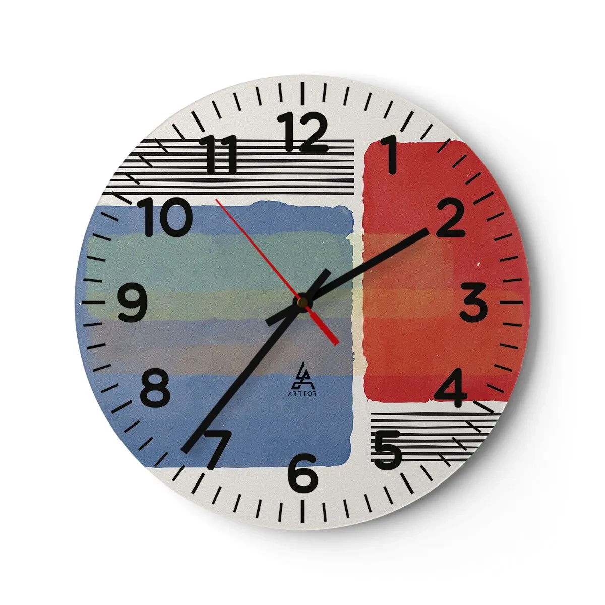 Nástenné hodiny - Duch a písmeno geometrie - 30x30 cm