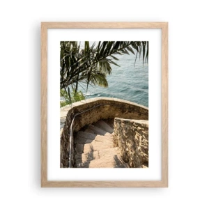 Plagát v ráme zo svetlého duba - Pod talianskym slnkom - 30x40 cm