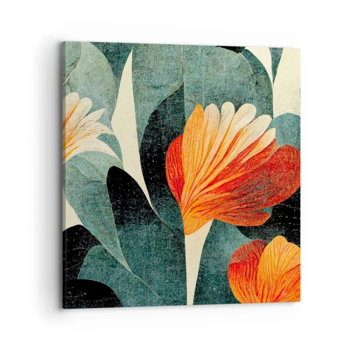 Obraz na plátne - Tropické horúco a chlad zelene - 70x70 cm