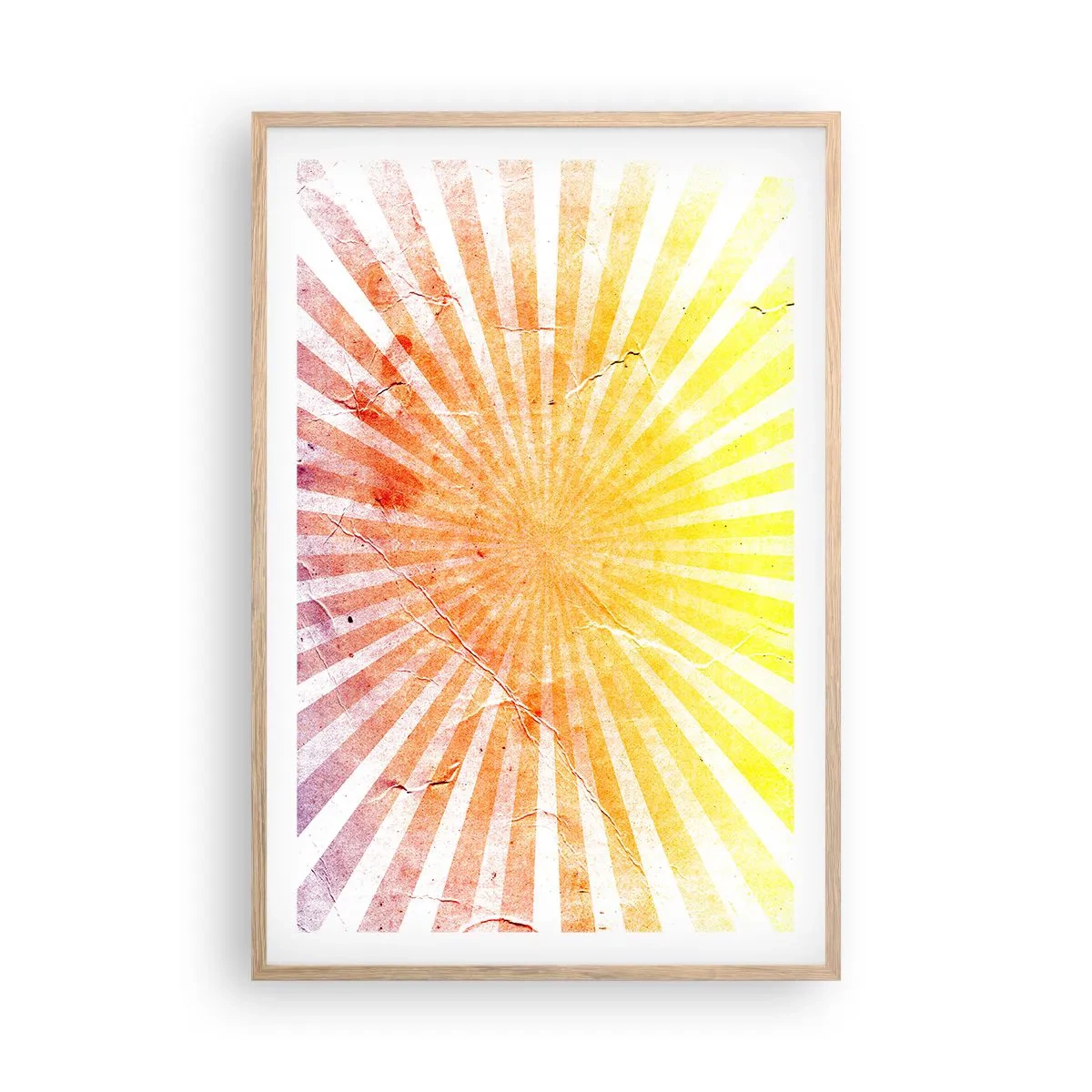Plagát v ráme zo svetlého duba - Východy a západy - 61x91 cm