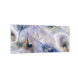 Obraz na skle - Kompozícia pávieho oka - 120x50 cm