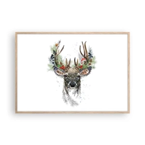 Plagát v ráme zo svetlého duba - V slávnostnom rúchu - 100x70 cm