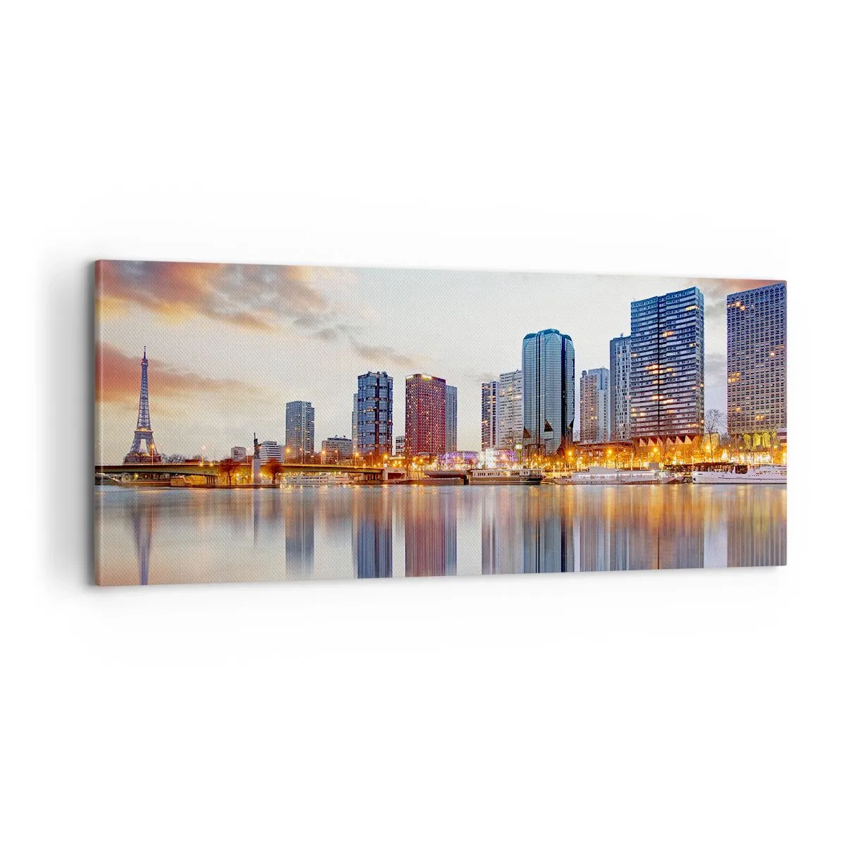 Obraz na plátne - Monumentálny pokoj Paríža - 100x40 cm