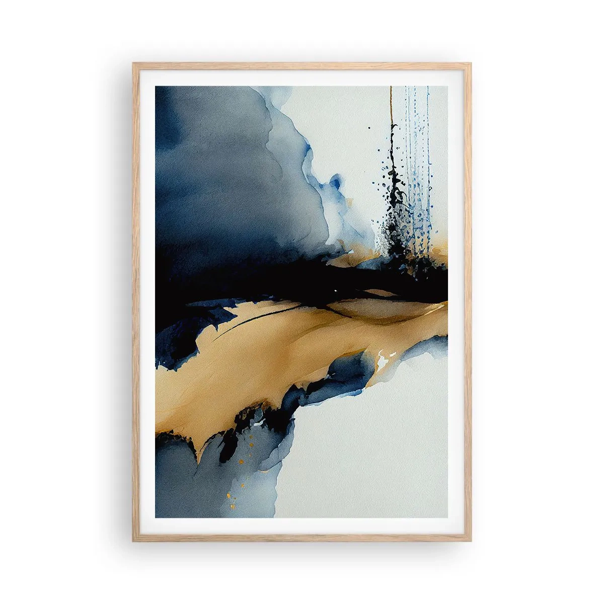 Plagát v ráme zo svetlého duba - Za závojom - 70x100 cm