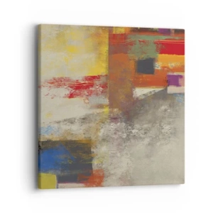 Obraz na plátne - Geometria farieb - 40x40 cm
