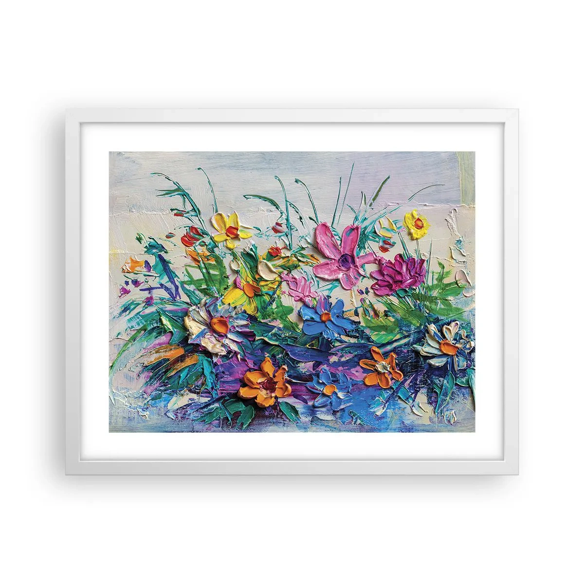 Plagát v bielom ráme - Vôbec nie zátišie - 50x40 cm