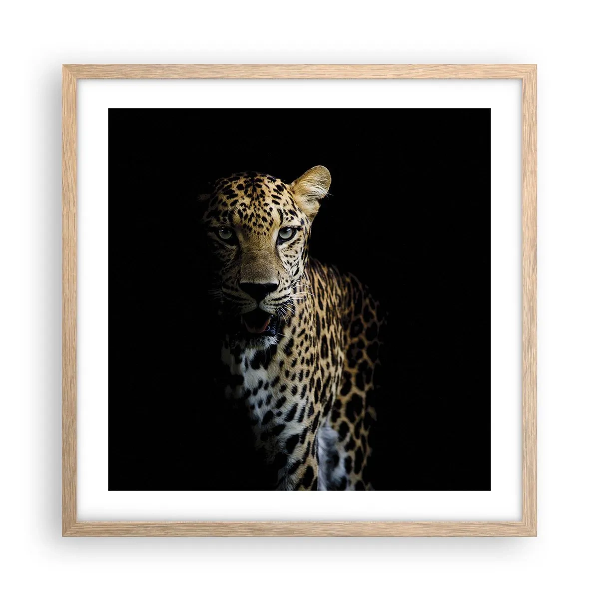 Plagát v ráme zo svetlého duba - Temná krása - 50x50 cm