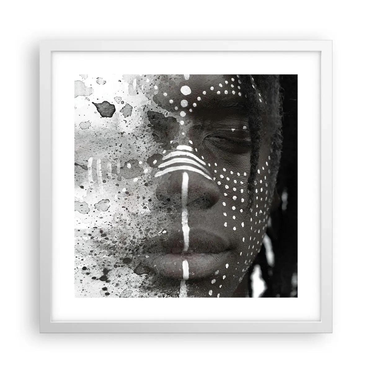 Plagát v bielom ráme - Objav pôvodného ducha - 40x40 cm