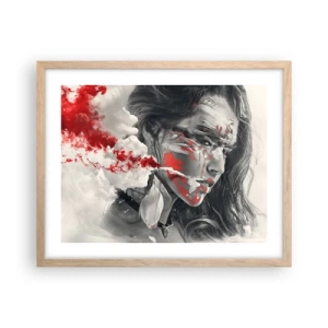 Plagát v ráme zo svetlého duba - V škárach absurdity - 50x40 cm