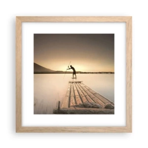 Plagát v ráme zo svetlého duba - Pred odpočinkom - 30x30 cm