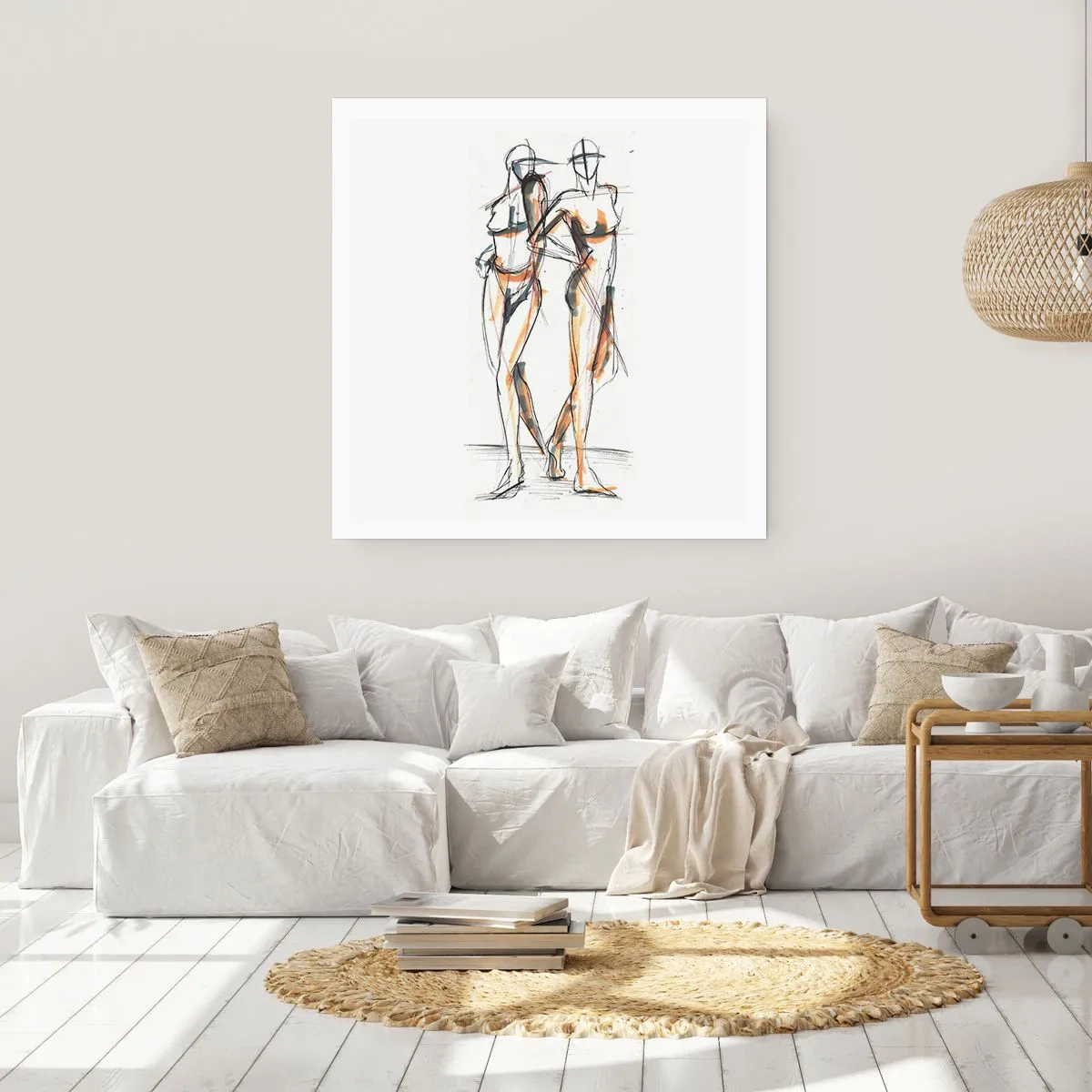 Plagát - Štúdia šarmu - 60x60 cm