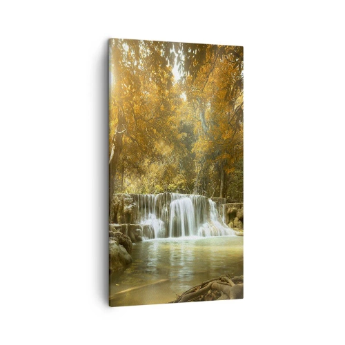 Obraz na plátne - Parkový vodopád - 45x80 cm