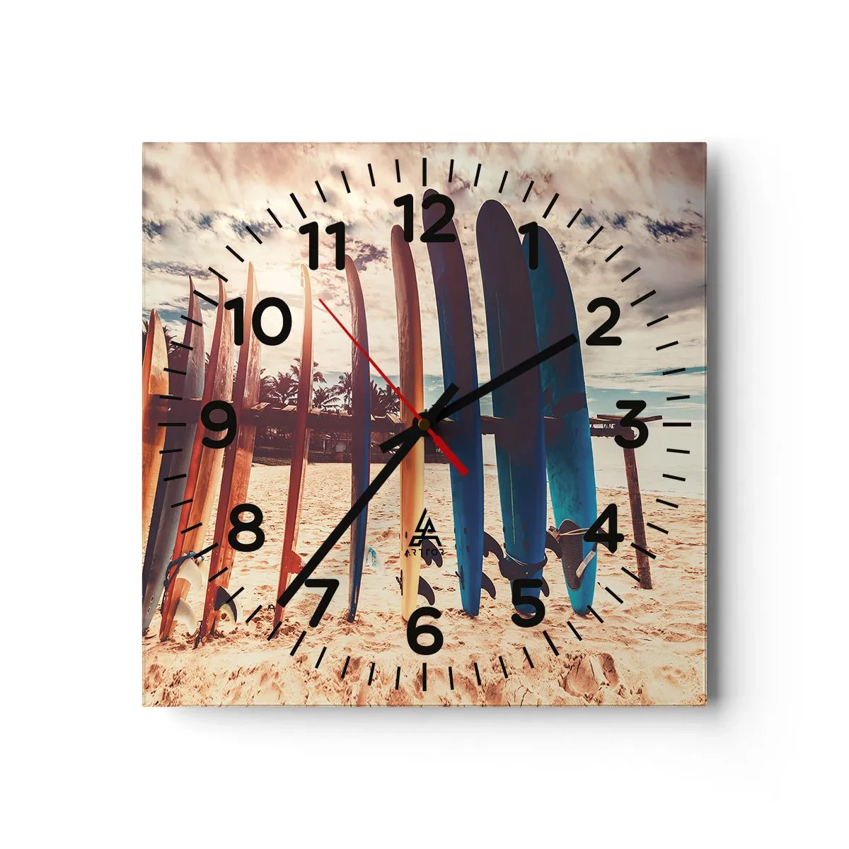 Nástenné hodiny - Dobrú noc, tak zajtra. - 40x40 cm