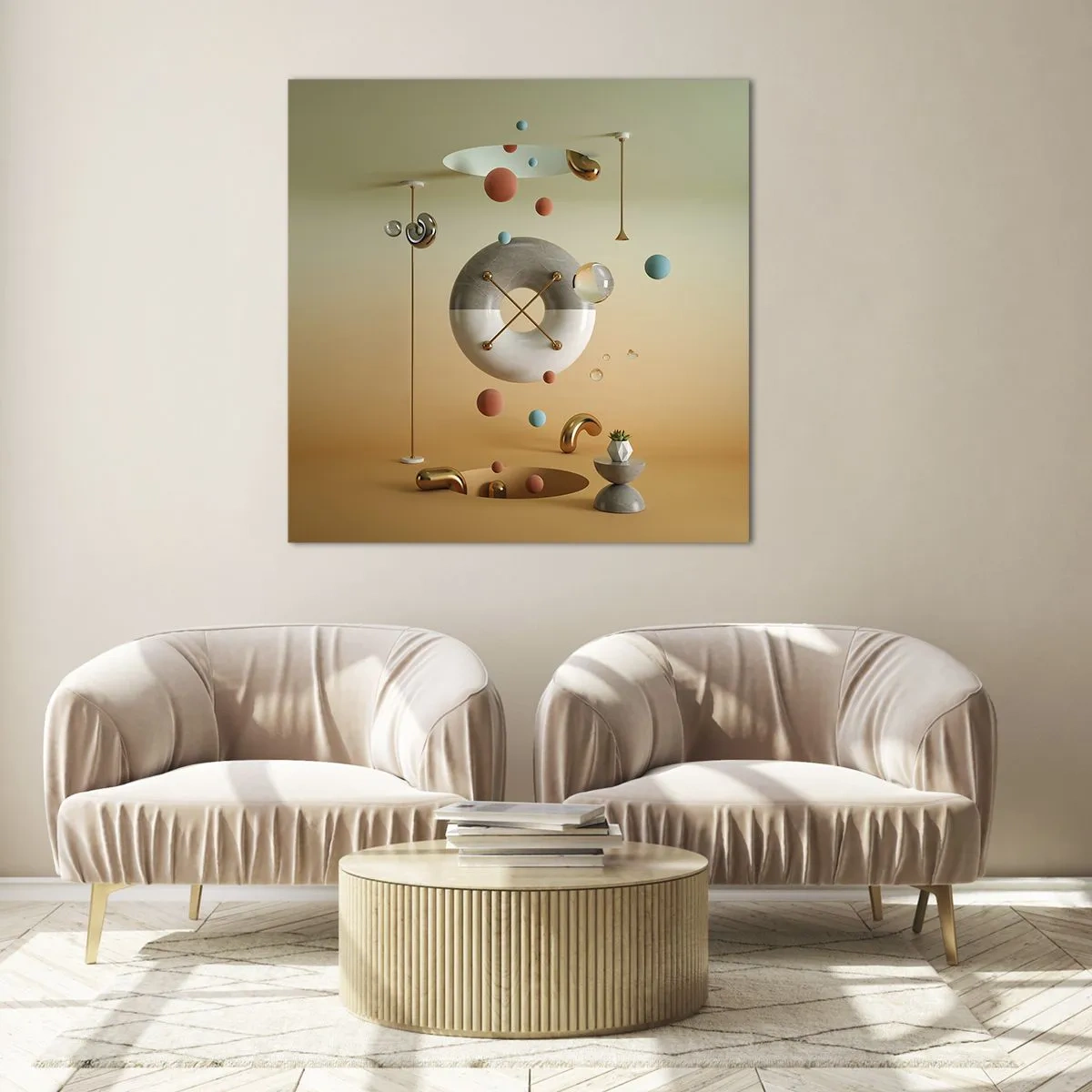 Obraz na skle - Všetko je možné - 50x50 cm