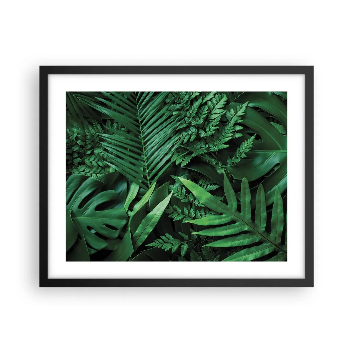Plagát v čiernom ráme - Objaté v zeleni - 50x40 cm