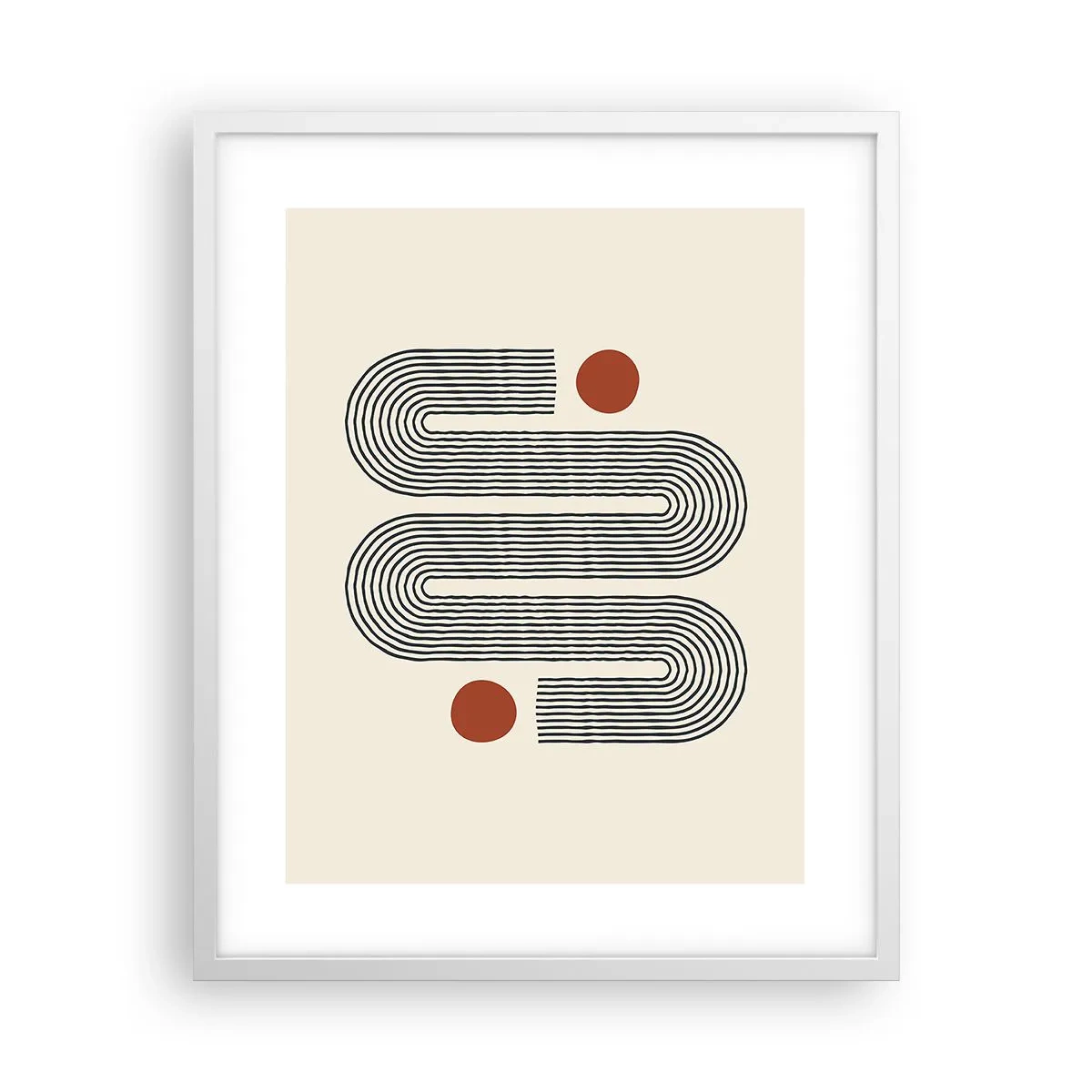 Plagát v bielom ráme - Od začiatku do konca - 40x50 cm