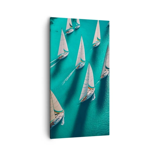 Obraz na plátne - Zápasenie s vetrom - 55x100 cm