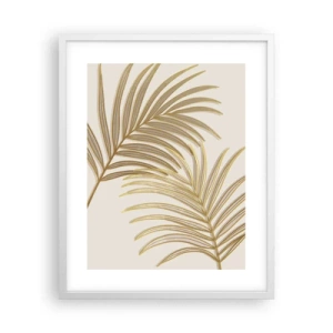 Plagát v bielom ráme - Zlatá palma! - 40x50 cm