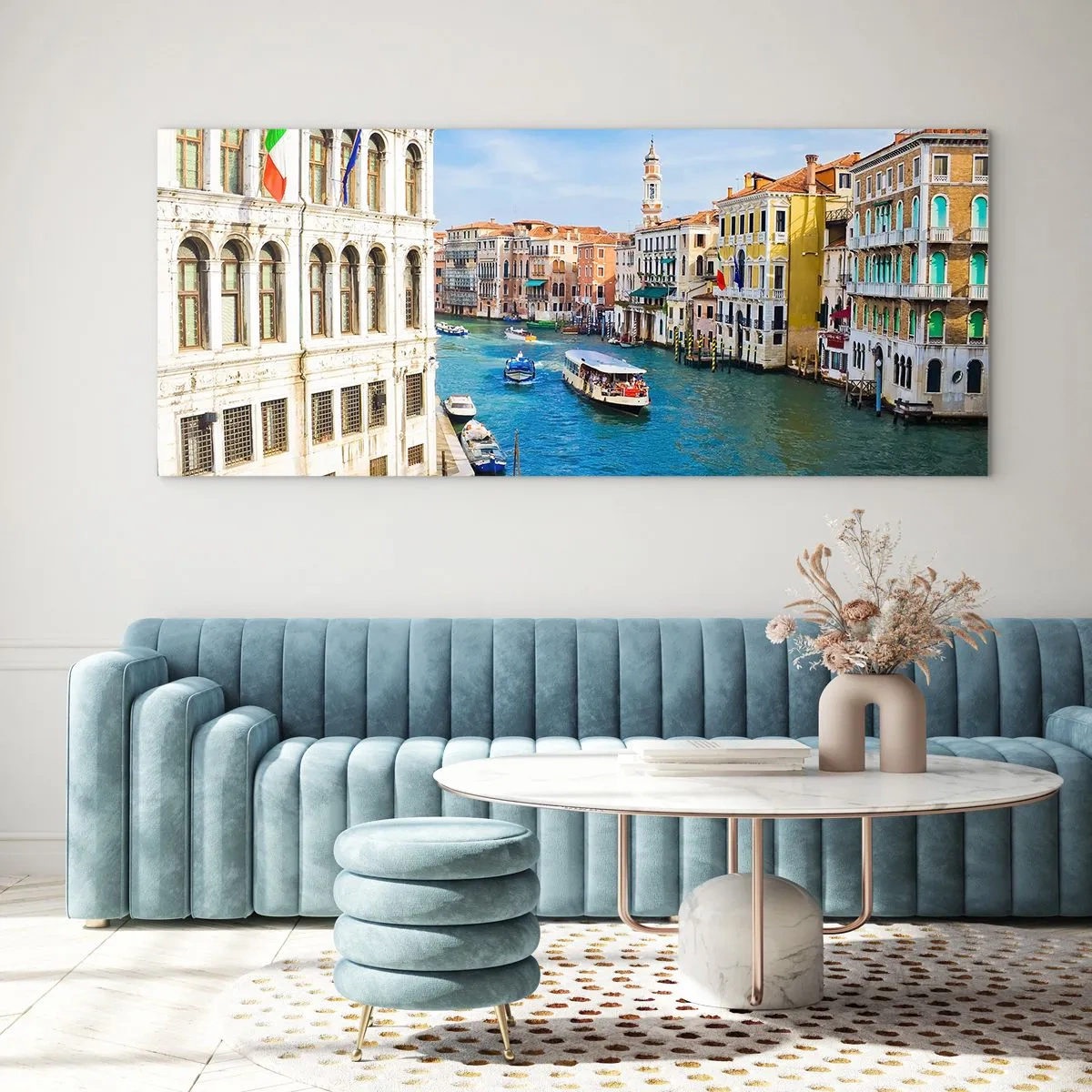 Obraz na skle - Doprava jediná na svete - 160x50 cm