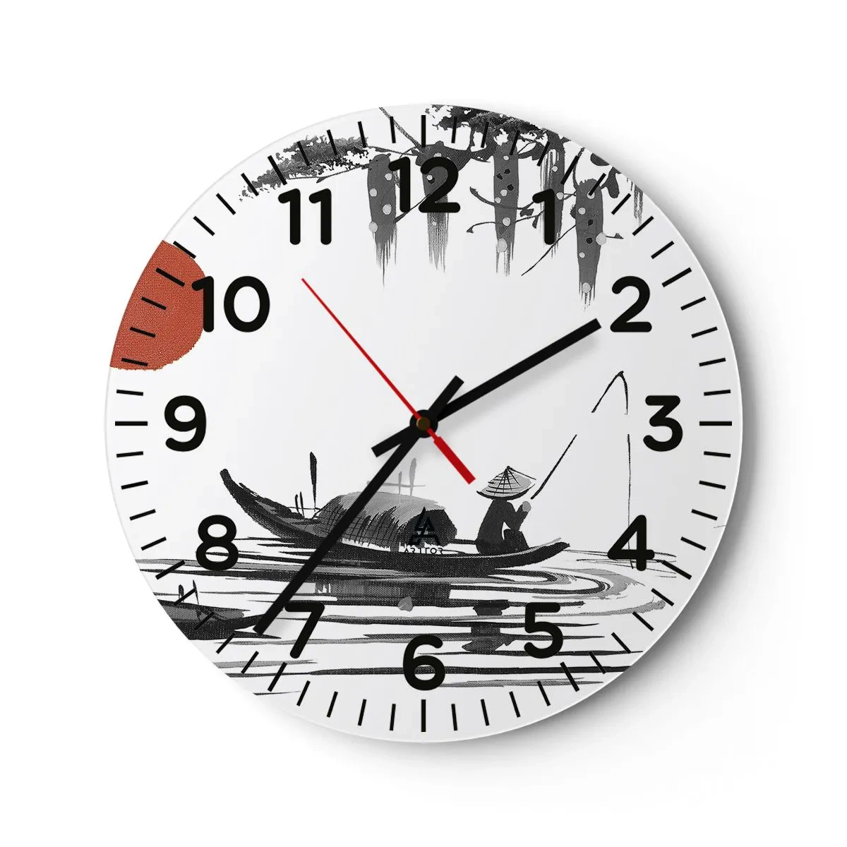 Nástenné hodiny - Ázijské popoludnie - 40x40 cm