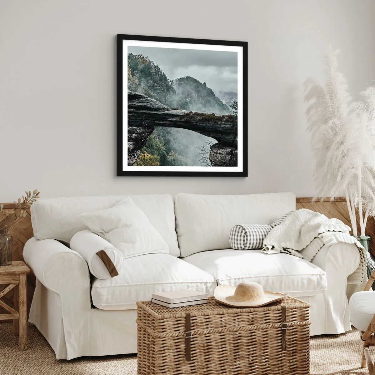 Plagát v čiernom ráme - Dobrodružstvo práve začína - 60x60 cm