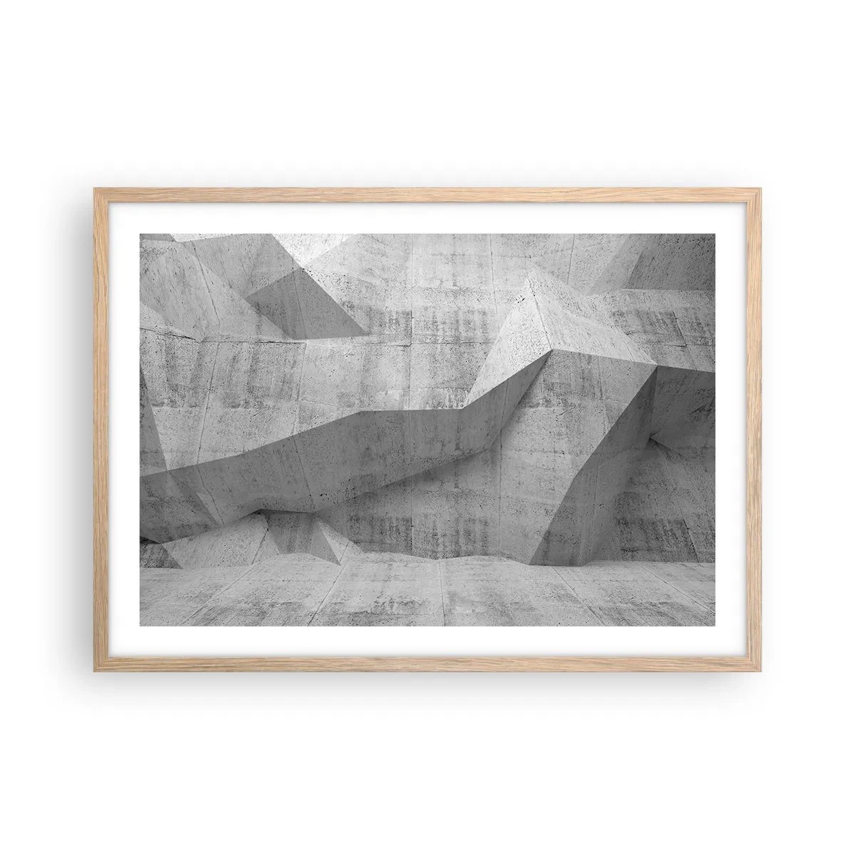 Plagát v ráme zo svetlého duba - Skutočná výzva - 70x50 cm