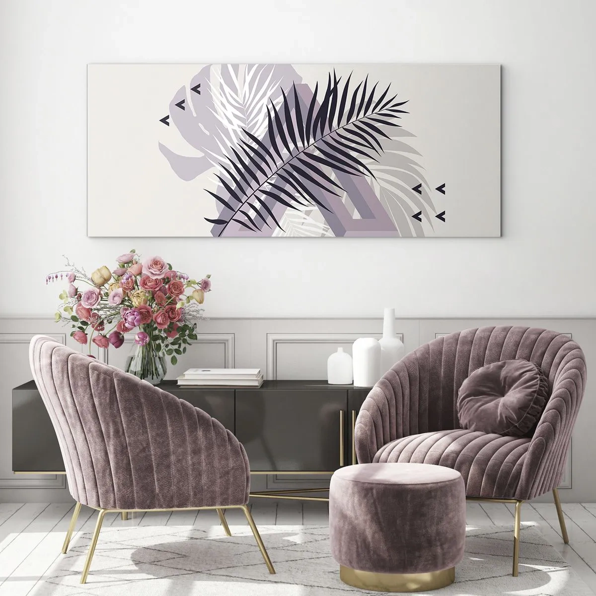 Obraz na skle - Tieň tieňa - 100x40 cm
