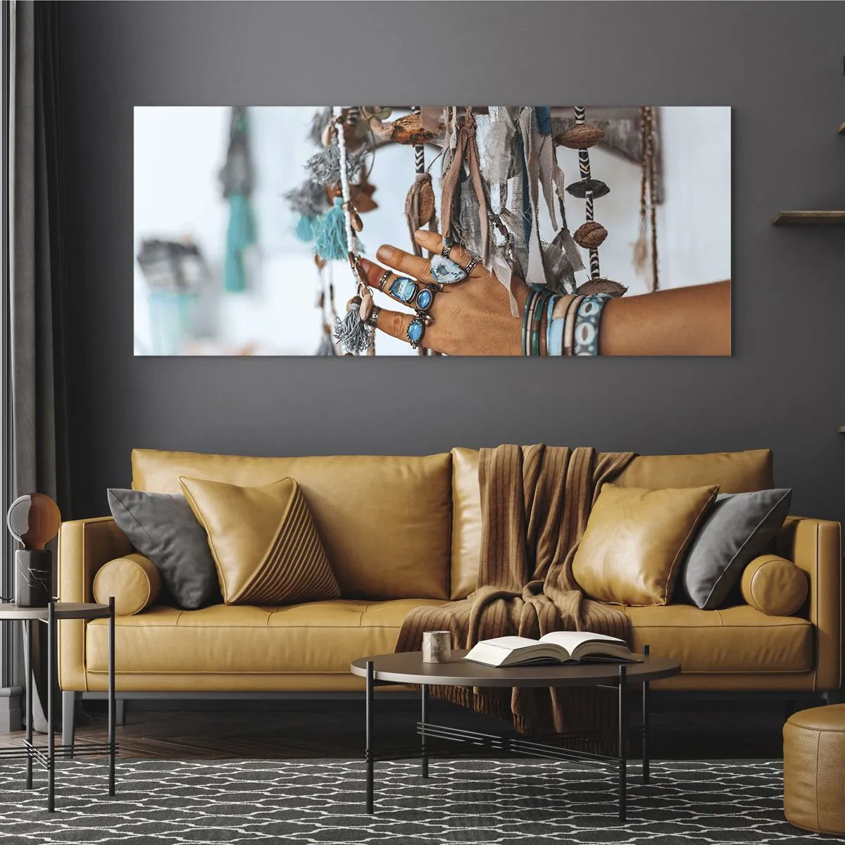 Obraz na skle - Miestne poklady - 120x50 cm