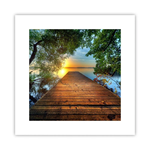 Plagát - Neponáhľaj sa, posaď sa - 30x30 cm