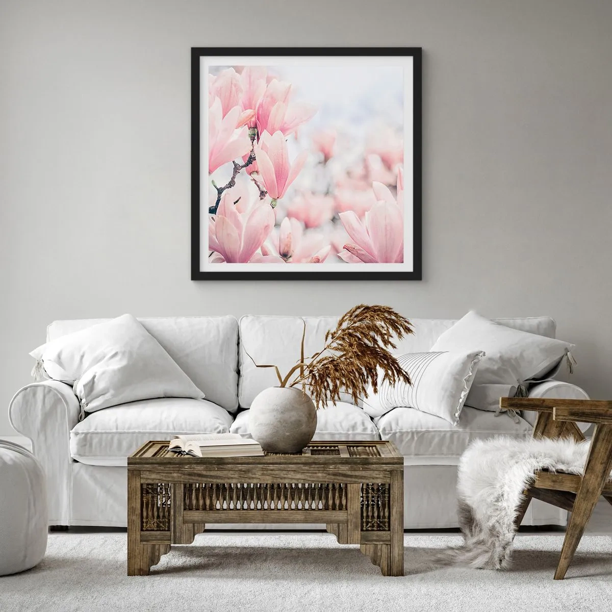 Plagát v čiernom ráme - Ideál jemnosti - 60x60 cm