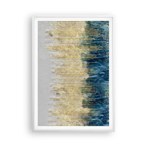 Plagát v bielom ráme - Pozlátená hranica - 70x100 cm