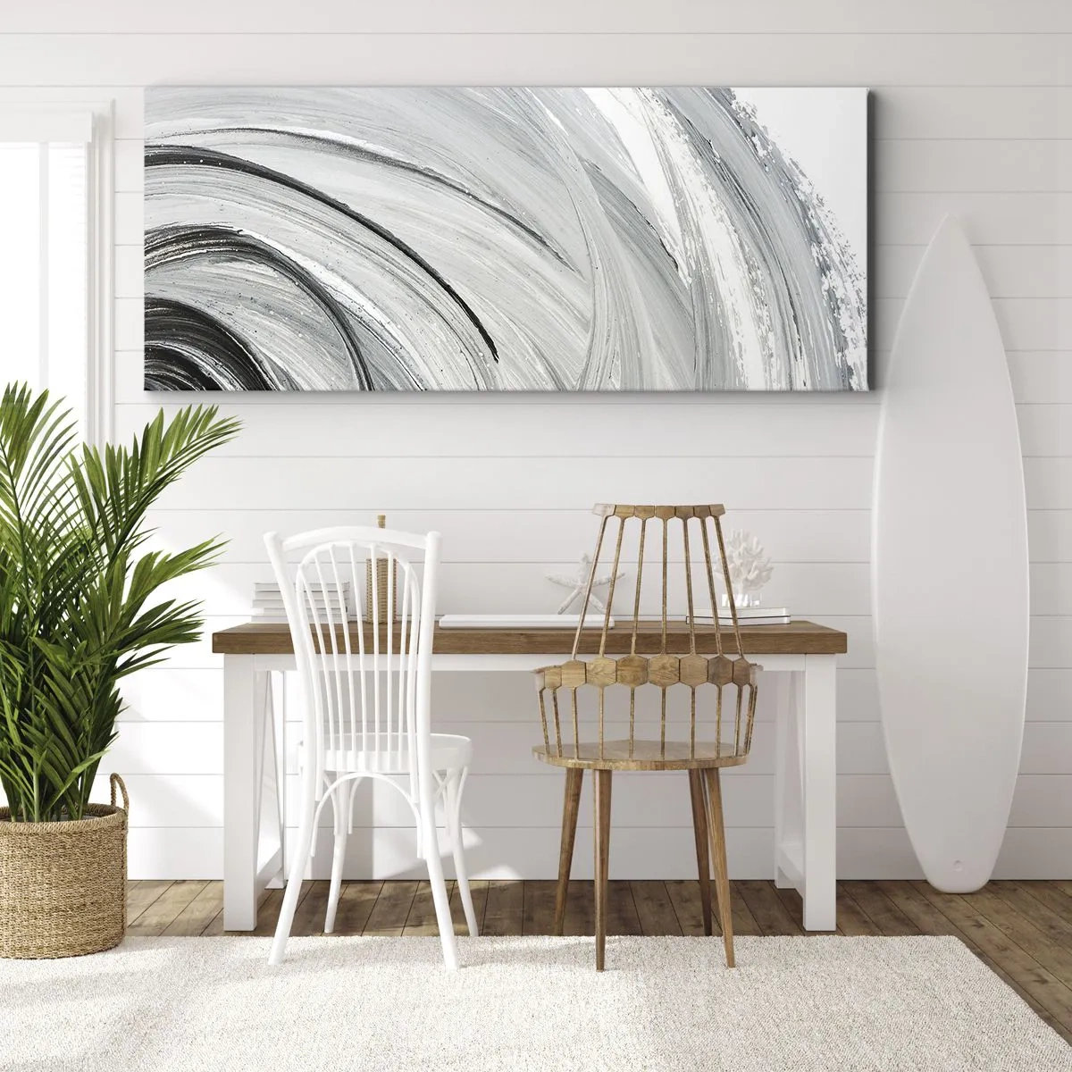 Obraz na plátne - Orbitálna kompozícia - 100x40 cm