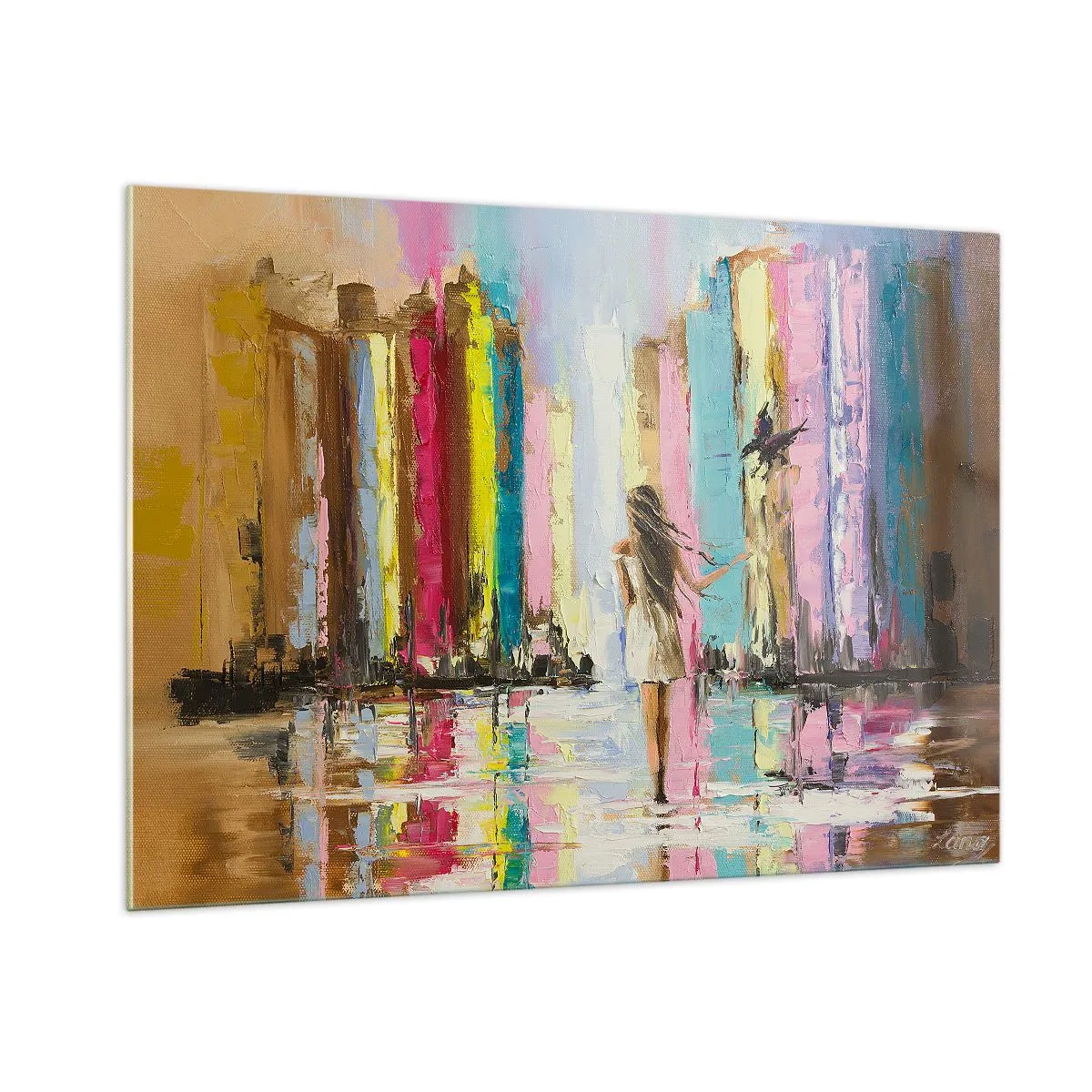 Obraz na skle - Poď so mnou - 100x70 cm