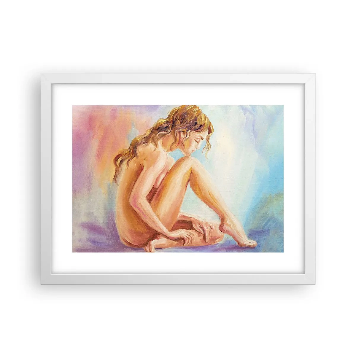 Plagát v bielom ráme - Akt mladosti - 40x30 cm