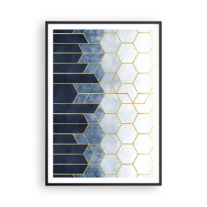 Plagát v čiernom ráme - Kompozícia v synkopickom rytme - 70x100 cm