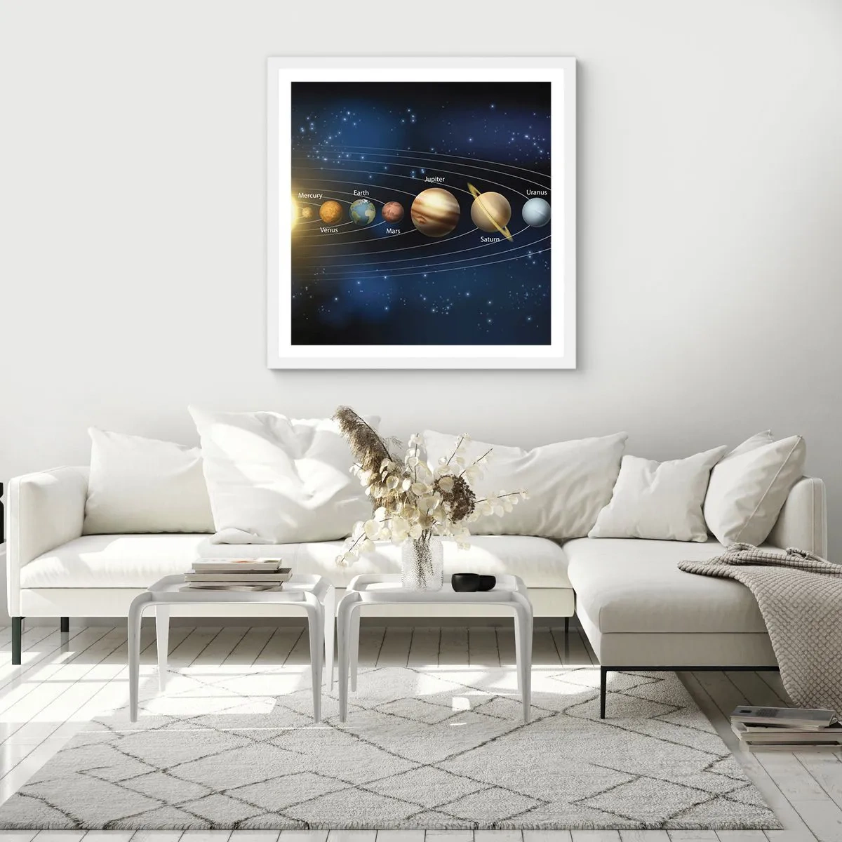 Plagát v bielom ráme - Jedna z desiatich - 50x50 cm