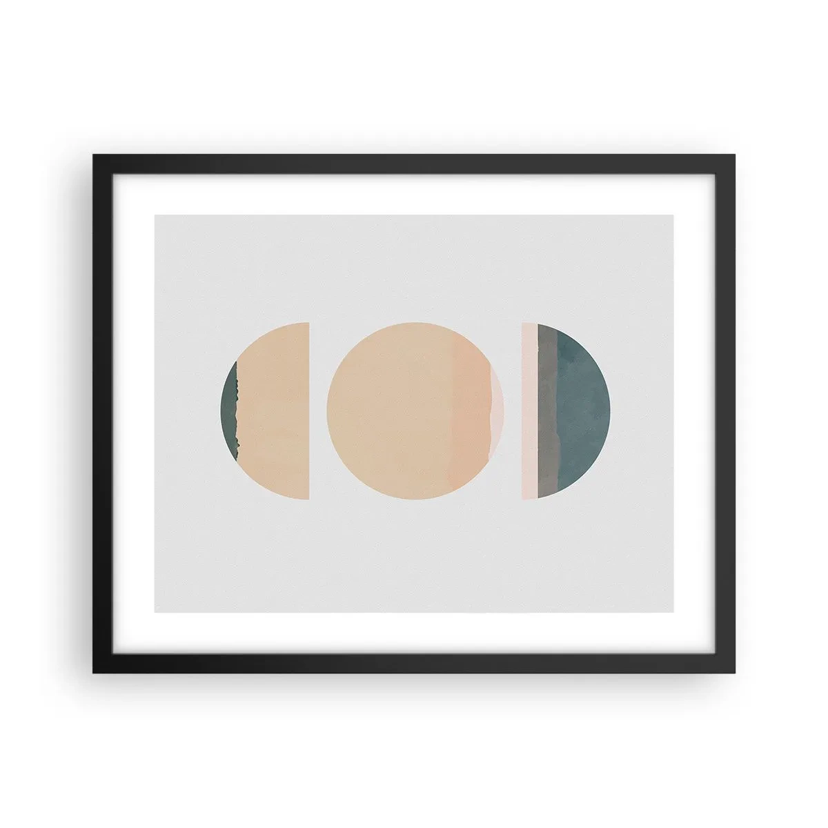 Plagát v čiernom ráme - Kruh za kruhom - 50x40 cm